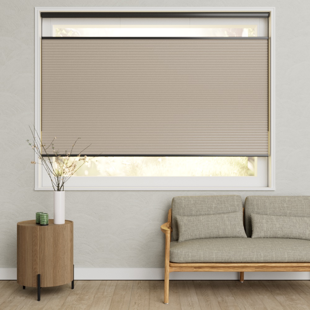 Plisse kettingbediend Semi Utrecht PD3540 taupe