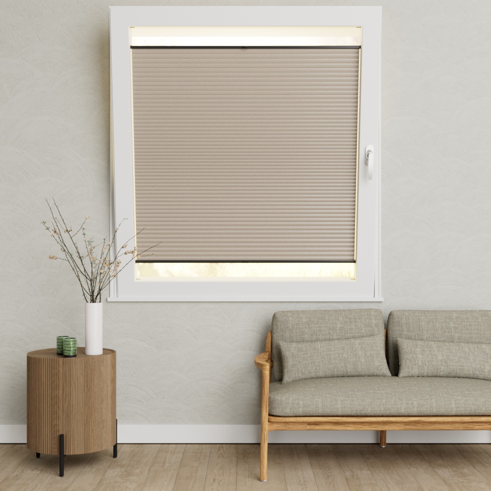 Plisse Ingespannen Semi Utrecht PD3540 taupe