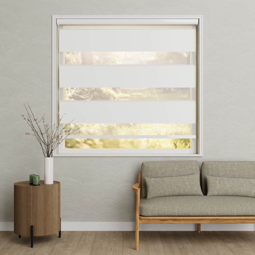 Duo rolgordijn Darkness 12 Wit