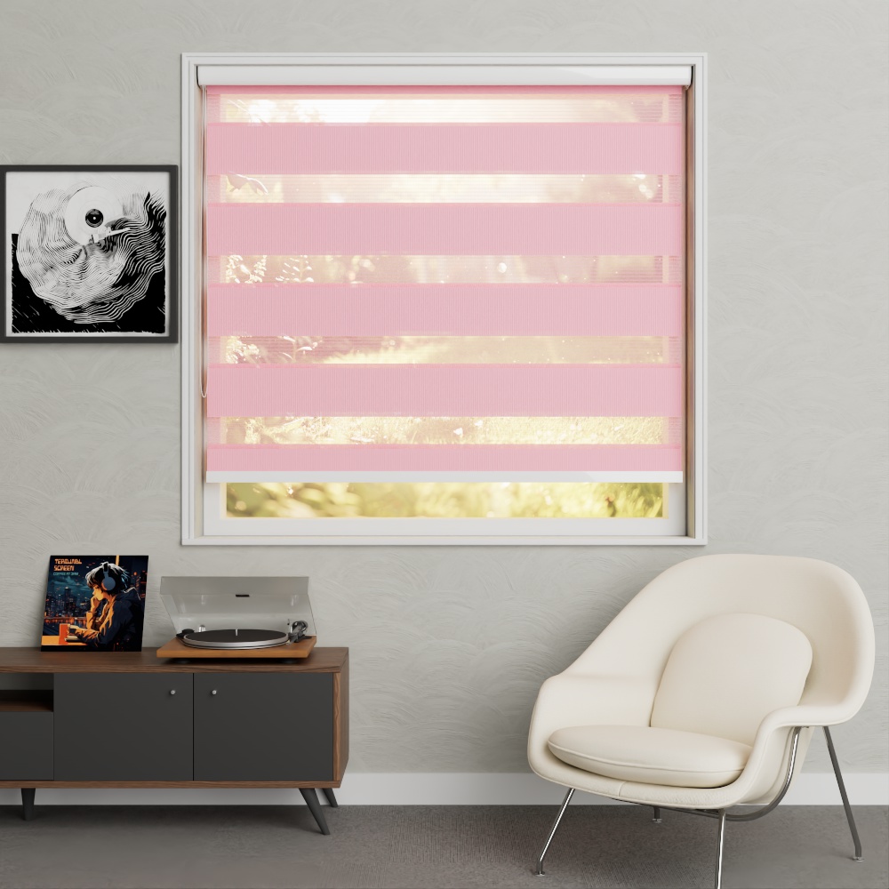 Duo rolgordijn standaard tot 280 breed Rose