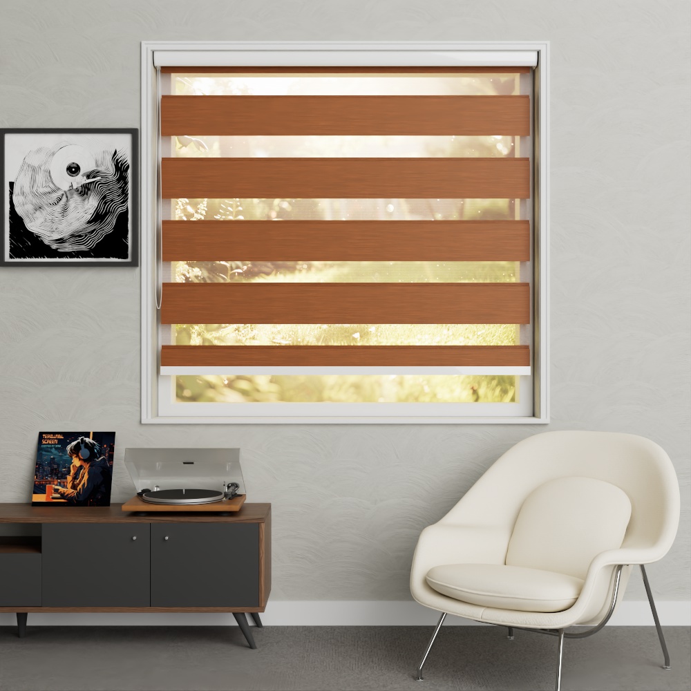 Duo rolgordijn XL Dark Beige