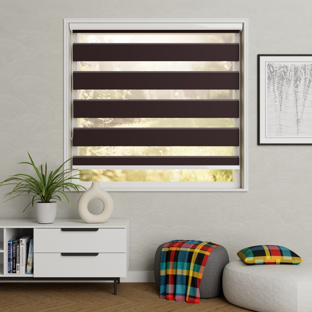 Duo rolgordijn Finesse Chocolate