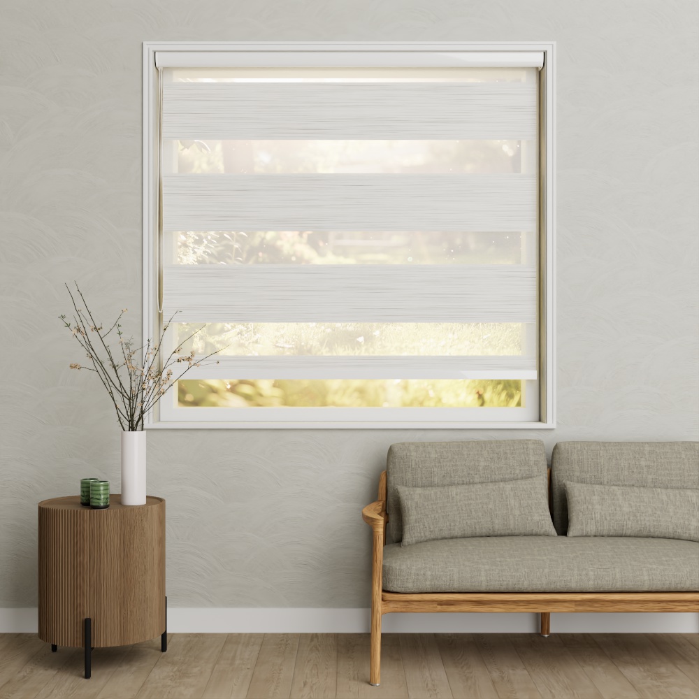 Duo rolgordijn Dim Out 10 tot 300 cm breed Limestone